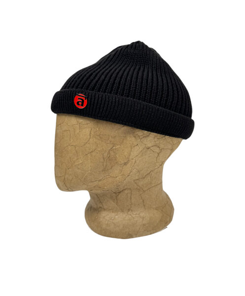 Pin Beanie Hat Black