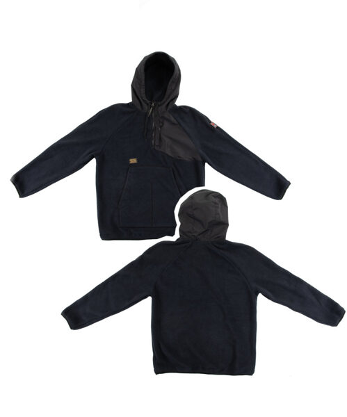 Fleece Half-Zip Hoodie Navy
